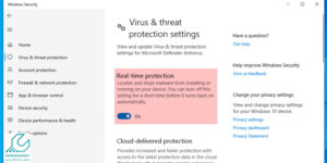 جلوگیری از ویروسی شدن لپ تاپ با Windows Defender
